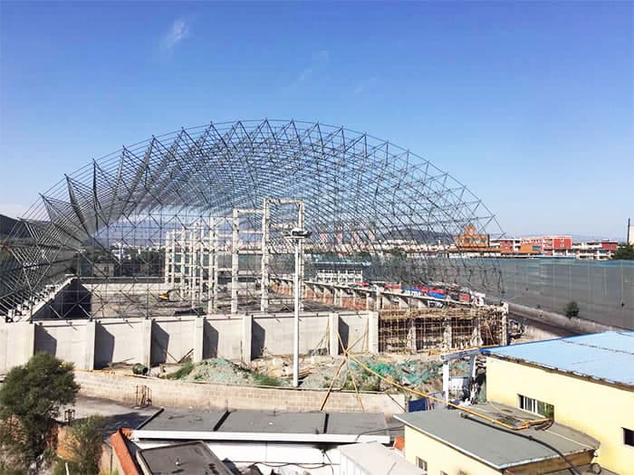 五指山煤矿储煤棚网架工程